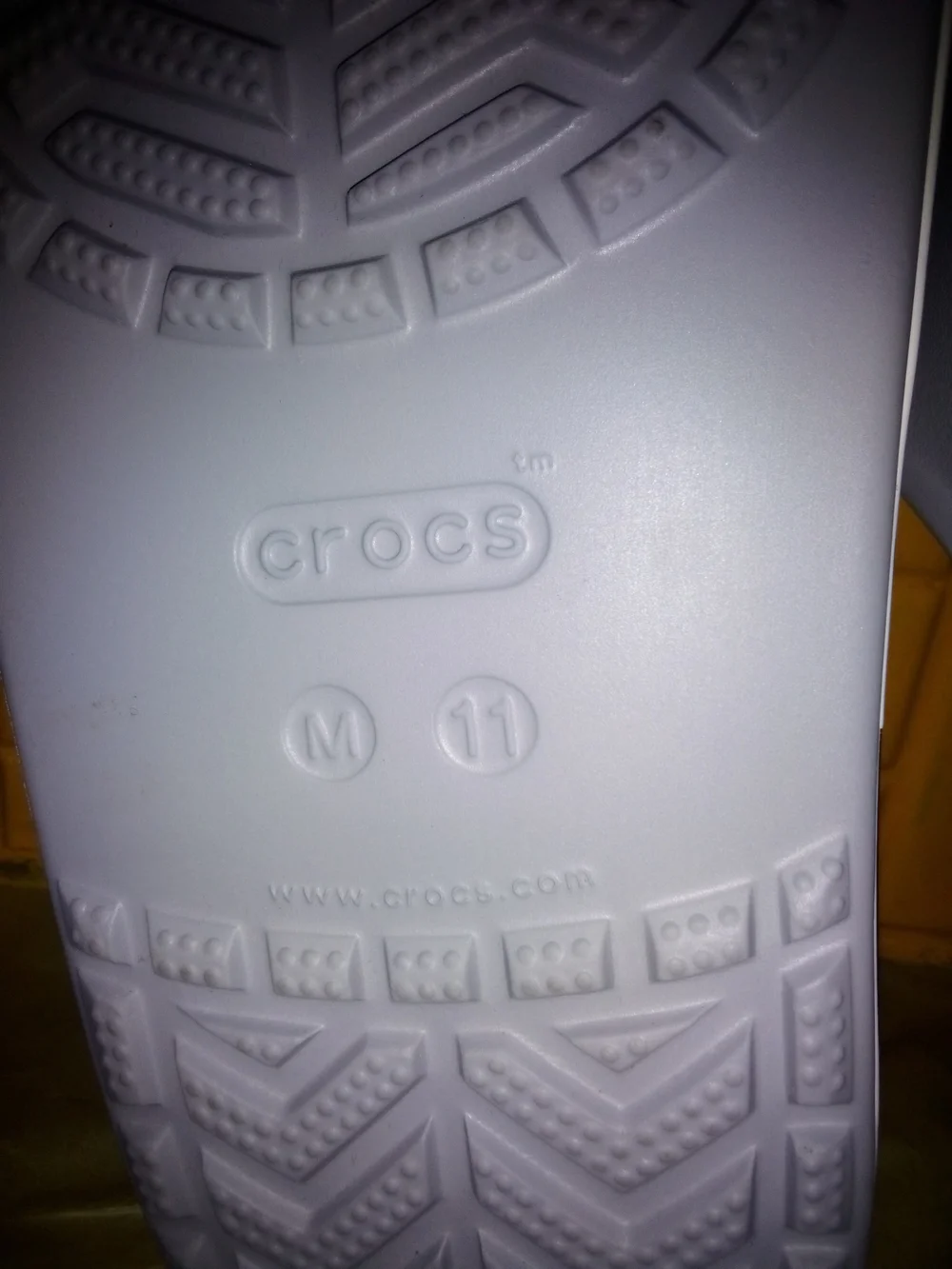 CROCS Brand New Never Worn Slide Sandals in Light Gray Men's 11 12
